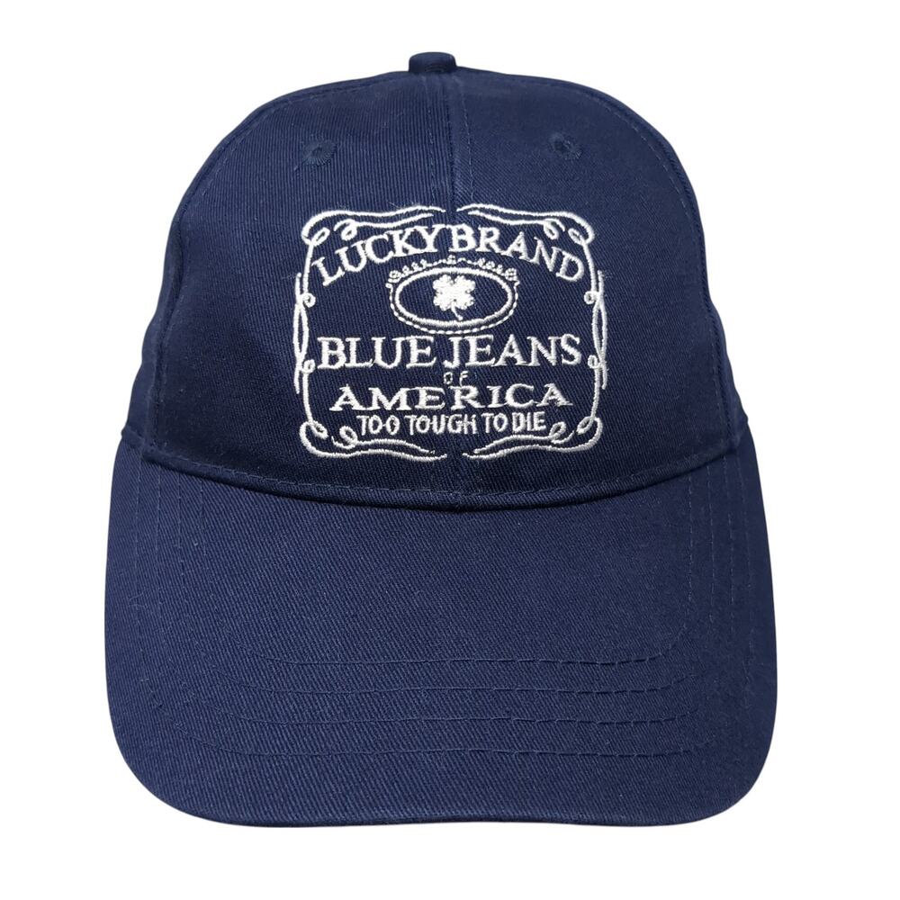 Lucky Brand Blue Jeans of America Baseball Cap Blue OS Adjustable Spectacles